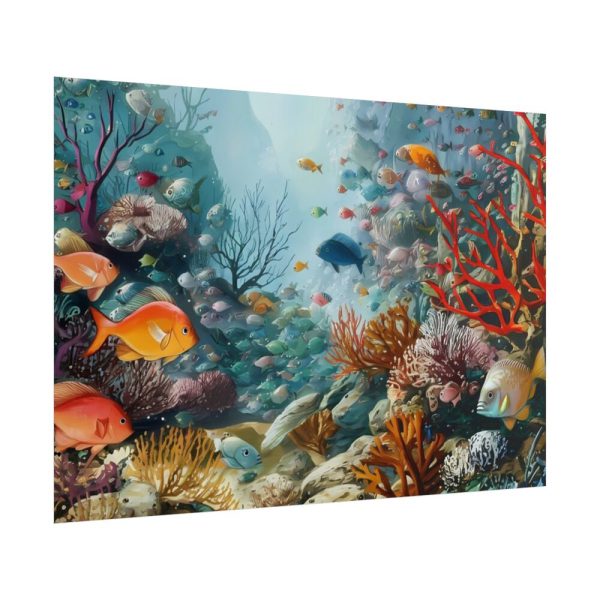 Vibrant Marine Life Scene I Poster