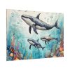 101875-237.jpg Watercolor Whales Under The Sea Poster