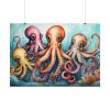 101875-241.jpg Cute Art Of Cartoon Octopuses Poster