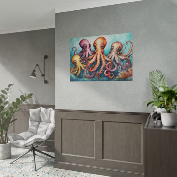 101875-244.jpg Cute Art Of Cartoon Octopuses Poster