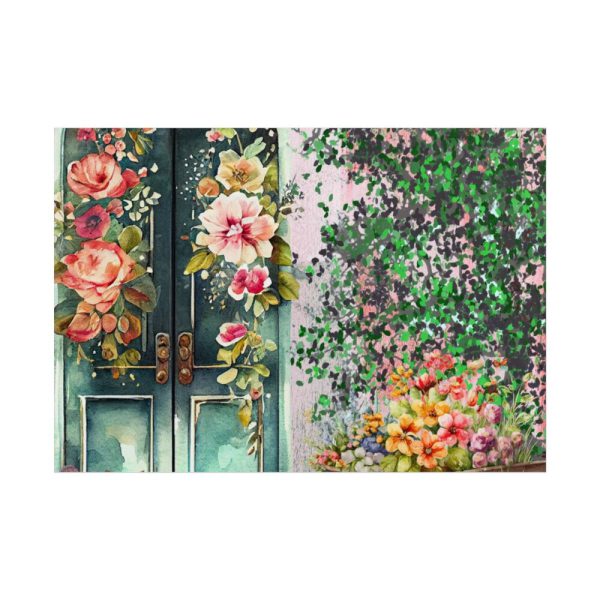 101875-260.jpg Floral French Front Door Poster