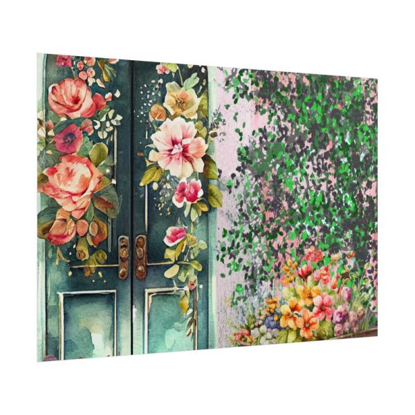 101875-262.jpg Floral French Front Door Poster