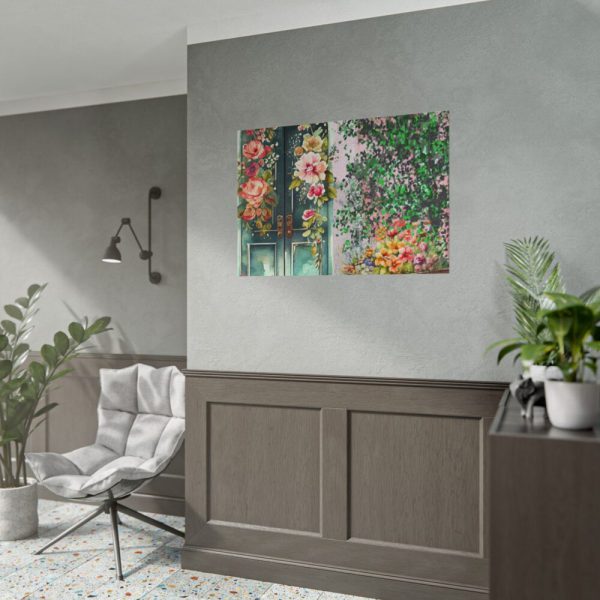 101875-264.jpg Floral French Front Door Poster