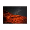 101875-315.jpg Glowing Red Mountain Under Starry Sky Poster