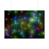 101875-366.jpg Star With Multicolor Lights Poster