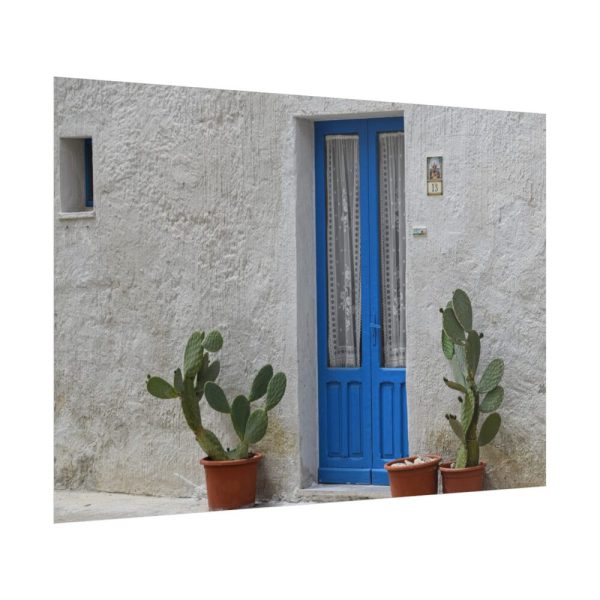 101875-372.jpg Old Blue Door Poster