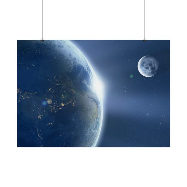 101875-381.jpg Earth Moon Ache Sunrise Poster