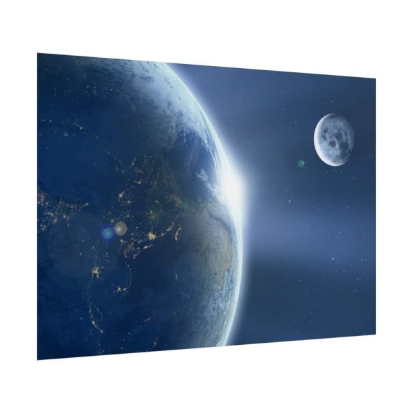101875-382.jpg Earth Moon Ache Sunrise Poster