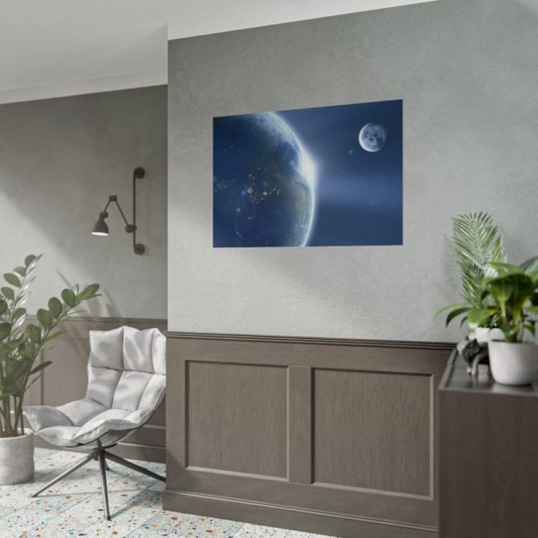101875-384.jpg Earth Moon Ache Sunrise Poster