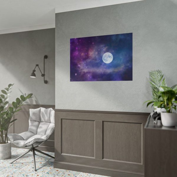 101875-394.jpg Moon Cosmos Stars Sky Poster