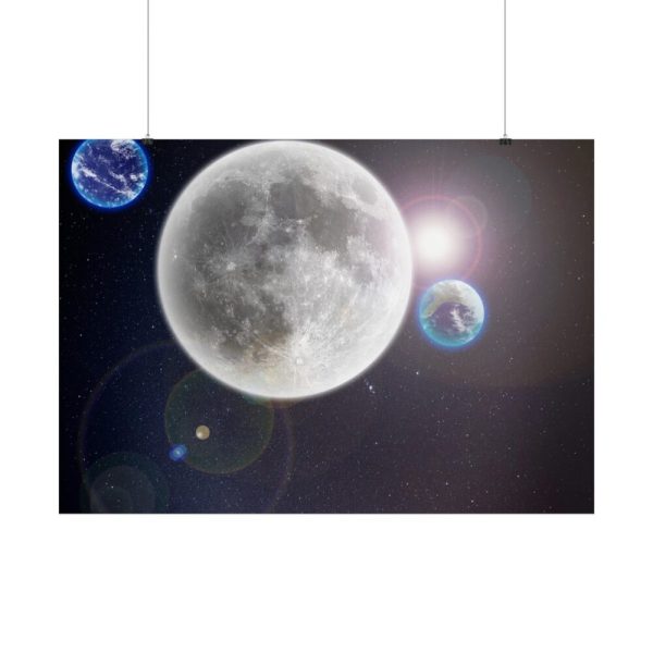 101875-396.jpg Moon in Galaxy Poster
