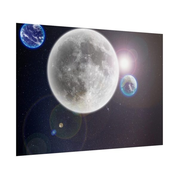 101875-397.jpg Moon in Galaxy Poster