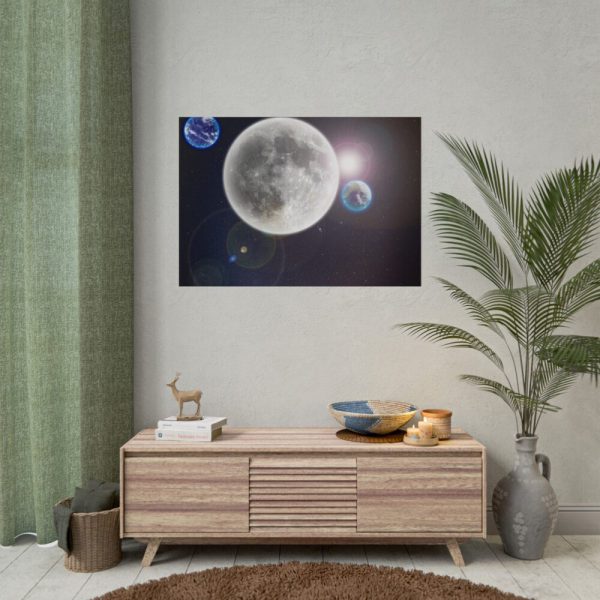 101875-398.jpg Moon in Galaxy Poster
