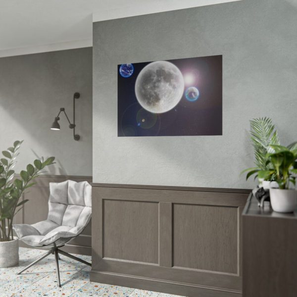 101875-399.jpg Moon in Galaxy Poster