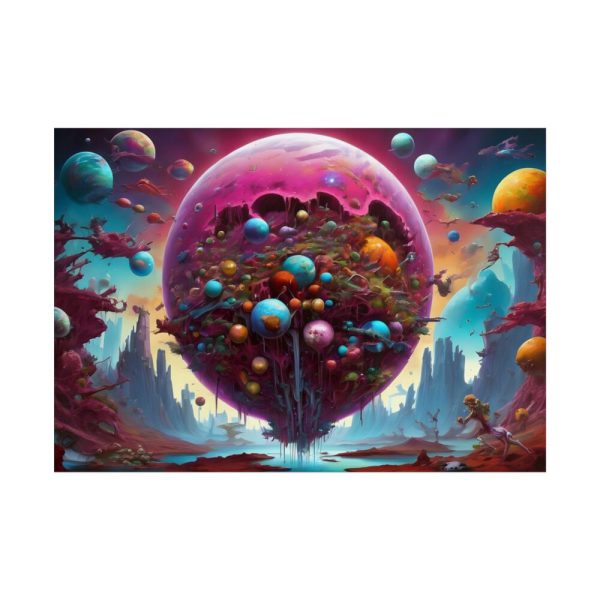 Planet Surreal World Fantasy Poster