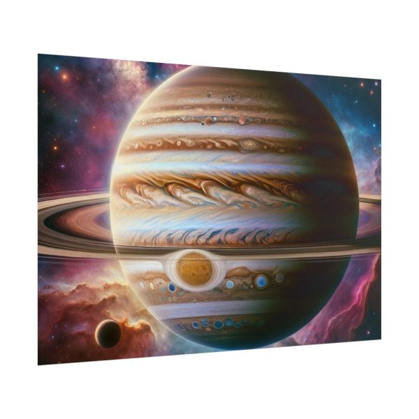 101875-502.jpg Majestic Gas Giant With Intricate Rings Poster
