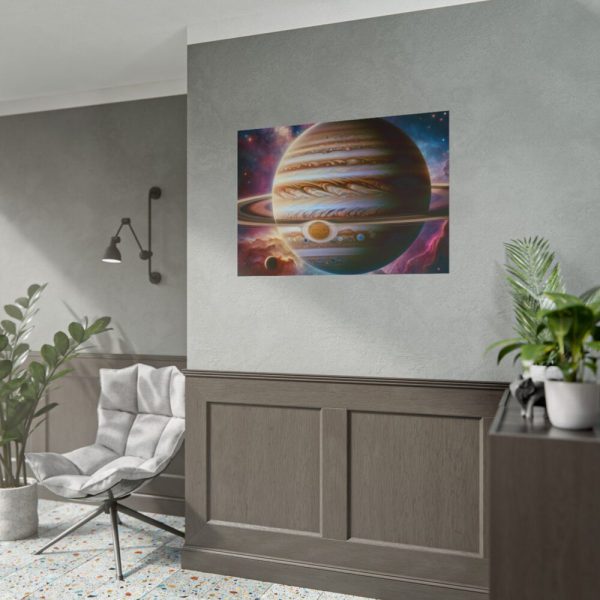 101875-504.jpg Majestic Gas Giant With Intricate Rings Poster