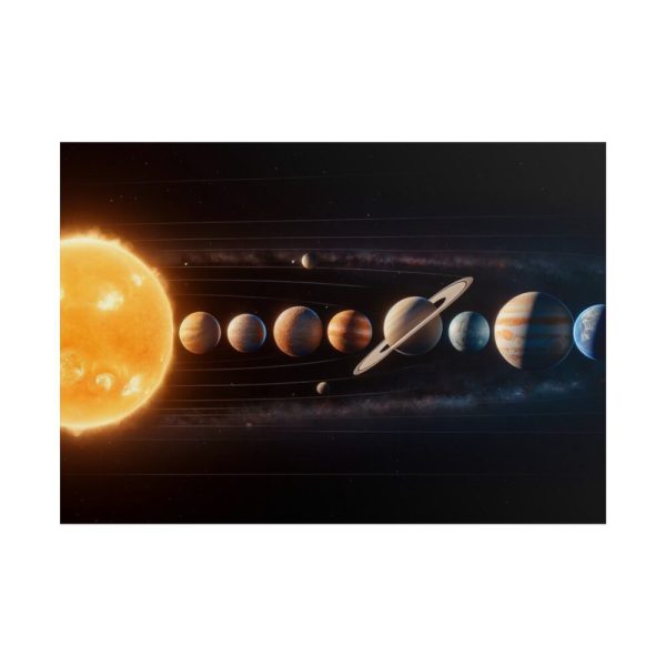 101875-510.jpg Solar System With Nine Planets Poster