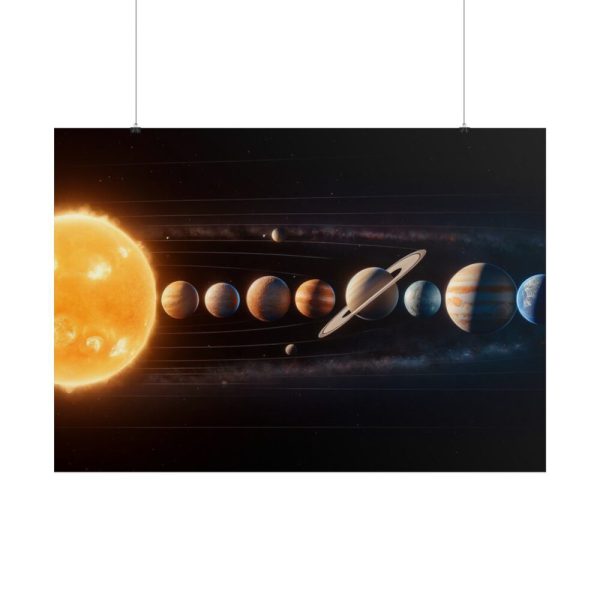 101875-511.jpg Solar System With Nine Planets Poster