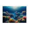 101875-65.jpg Colorful Coral in the Deep Blue Ocean Poster