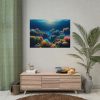 101875-68.jpg Colorful Coral in the Deep Blue Ocean Poster