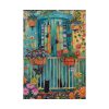101894-115.jpg Blue Door With Black Cats Poster