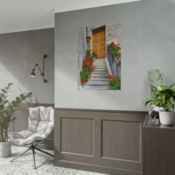 101894-124.jpg Doors With Flowers Poster