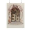 Doorway and Wall Painting by Juanita Donahoo Poster