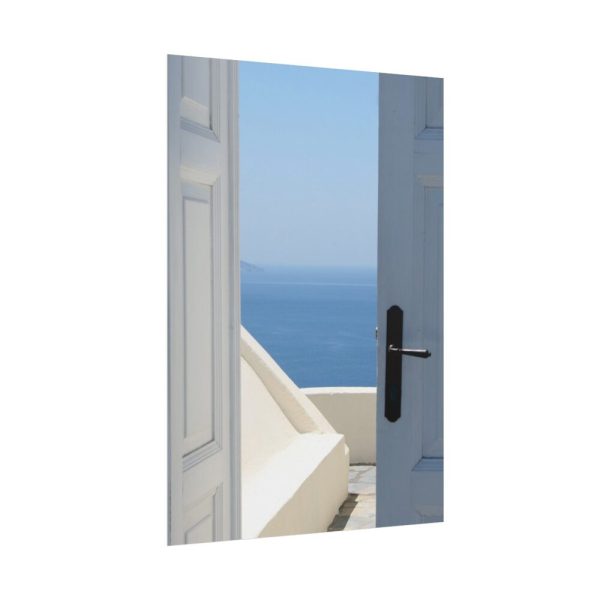 101894-142.jpg Door Opening to Sea View Poster