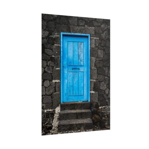 101894-152.jpg Blue Old Doors Poster