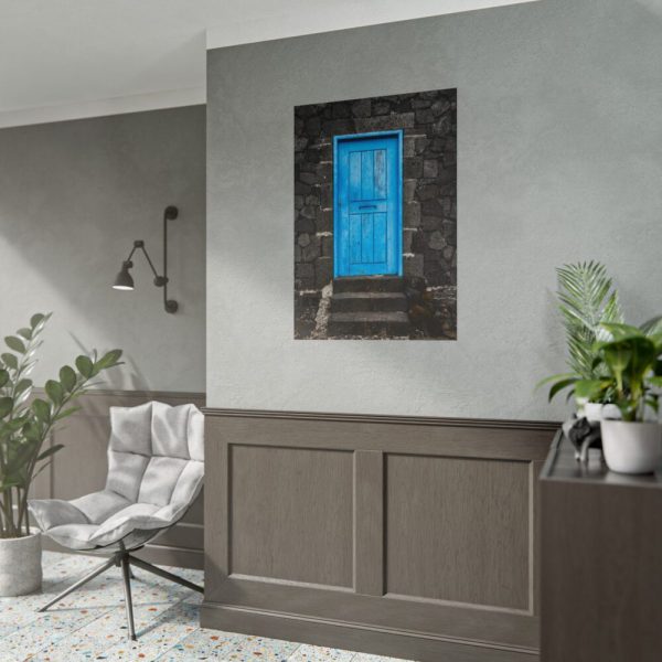 101894-154.jpg Blue Old Doors Poster