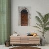 101894-158.jpg Arched Wooden Door, Architecture Poster