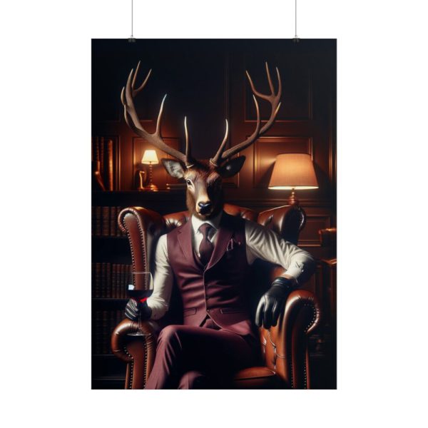 101894-16.jpg Deer Elegantly Attired Poster