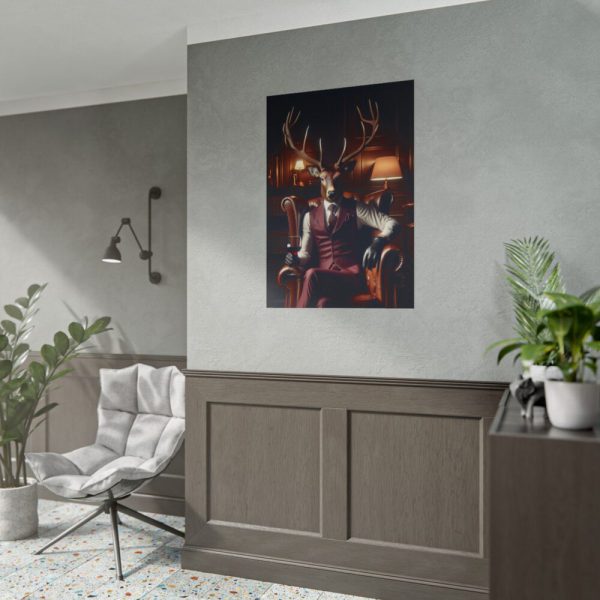 101894-19.jpg Deer Elegantly Attired Poster