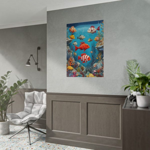 Whimsical Assortment Of Marine Life Poster