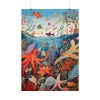 101894-61.jpg Colorful Underwater Scene Art Print Poster