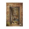 101894-70.jpg Brick Wall with Open Door and Shovel by Elizabeth Murray Poster