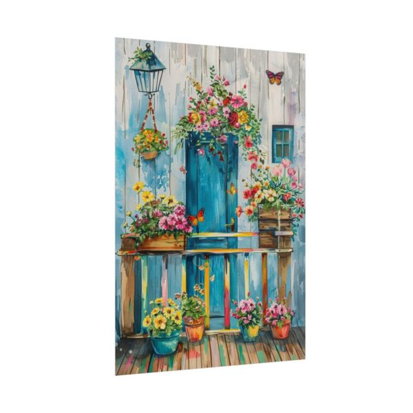 101894-92.jpg Whimsical Flowery Door Poster