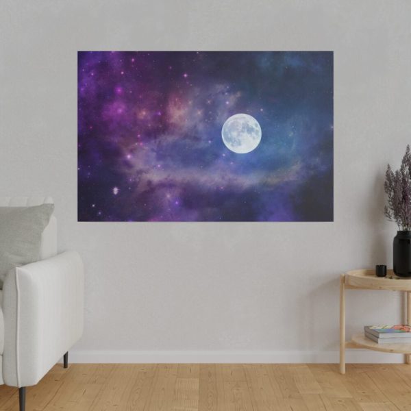 82227-18.jpg Moon Cosmos Stars Sky Standard Canvas