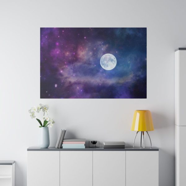82227-19.jpg Moon Cosmos Stars Sky Standard Canvas