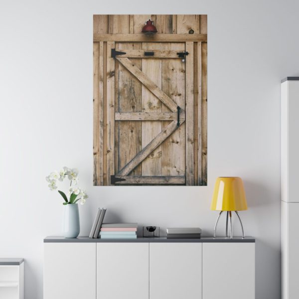 82237-11.jpg A Wooden Barn Door Standard Canvas