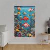 82237-2.jpg Whimsical Assortment Of Marine Life Standard Canvas