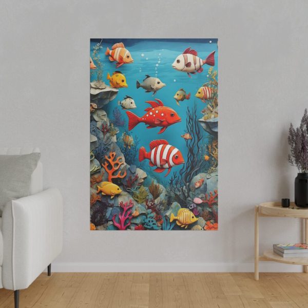 82237-2.jpg Whimsical Assortment Of Marine Life Standard Canvas