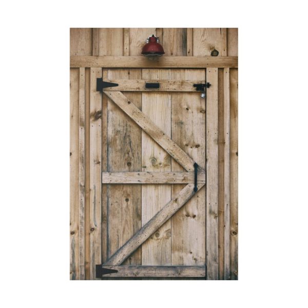 82237-9.jpg A Wooden Barn Door Standard Canvas