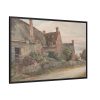 88289-10.jpg Thatched Cottage with Barn Adjoining Framed Canvas