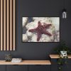 Red Knobbed Starfish Framed Canvas