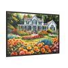 88289-140.jpg Country Cottage Garden Framed Canvas