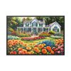 88289-141.jpg Country Cottage Garden Framed Canvas