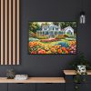 88289-144.jpg Country Cottage Garden Framed Canvas