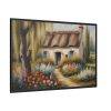 Rustic Vintage Cottage Framed Canvas